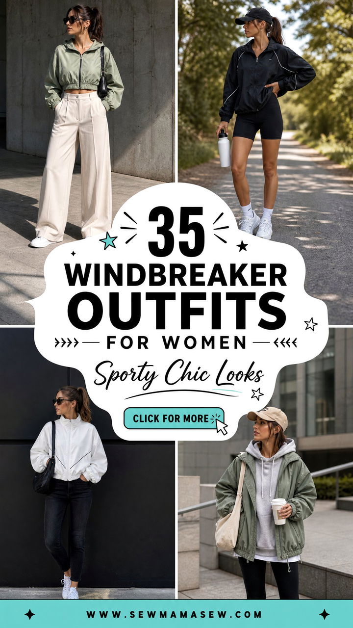 35 Windbreaker Outfits for Women Sporty Chic Looks - 35 Windbreaker Outfits for Women: Sporty Chic Looks