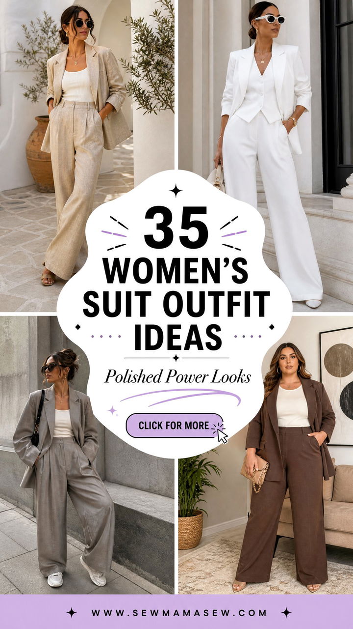 35 Womens Suit Outfit Ideas for Polished Power Looks - 35 Women's Suit Outfit Ideas for Polished Power Looks