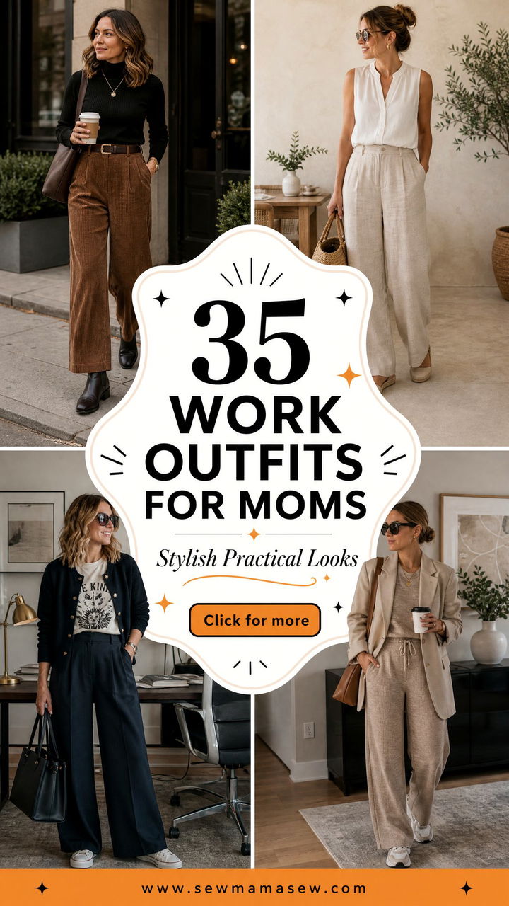 35 Work Outfits for Moms Stylish and Practical Looks - 35 Work Outfits for Moms: Stylish & Practical Looks