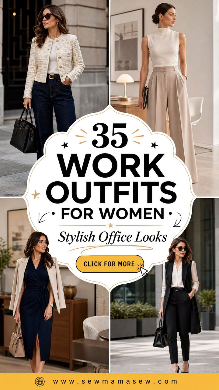 35 Work Outfits for Women Stylish Office Looks 2025 - 35 Work Outfits for Women: Stylish Office Looks 2025