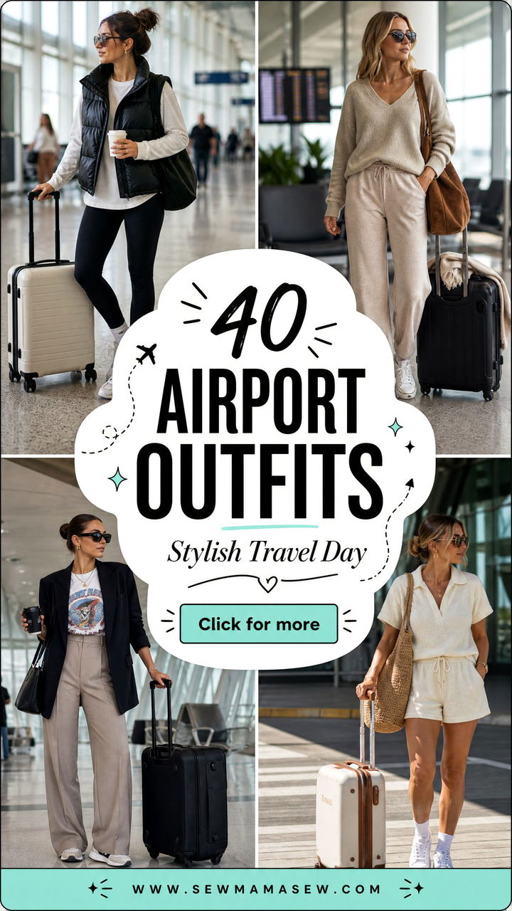40 Airport Outfits Stylish and Comfy Travel Day Looks - 40 Airport Outfits: Stylish & Comfy Travel Day Looks