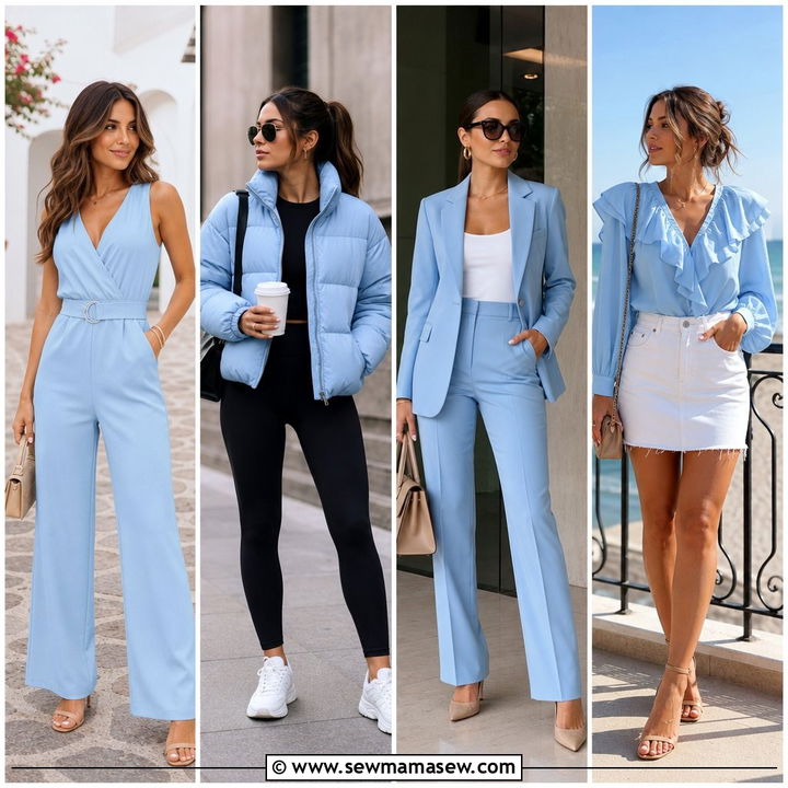 40 All Baby Blue Outfit Ideas for a Soft, Chic Look