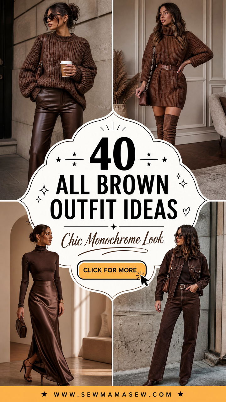 40 All Brown Outfit Ideas for a Chic Monochrome Look - 40 All Brown Outfit Ideas for a Chic Monochrome Look