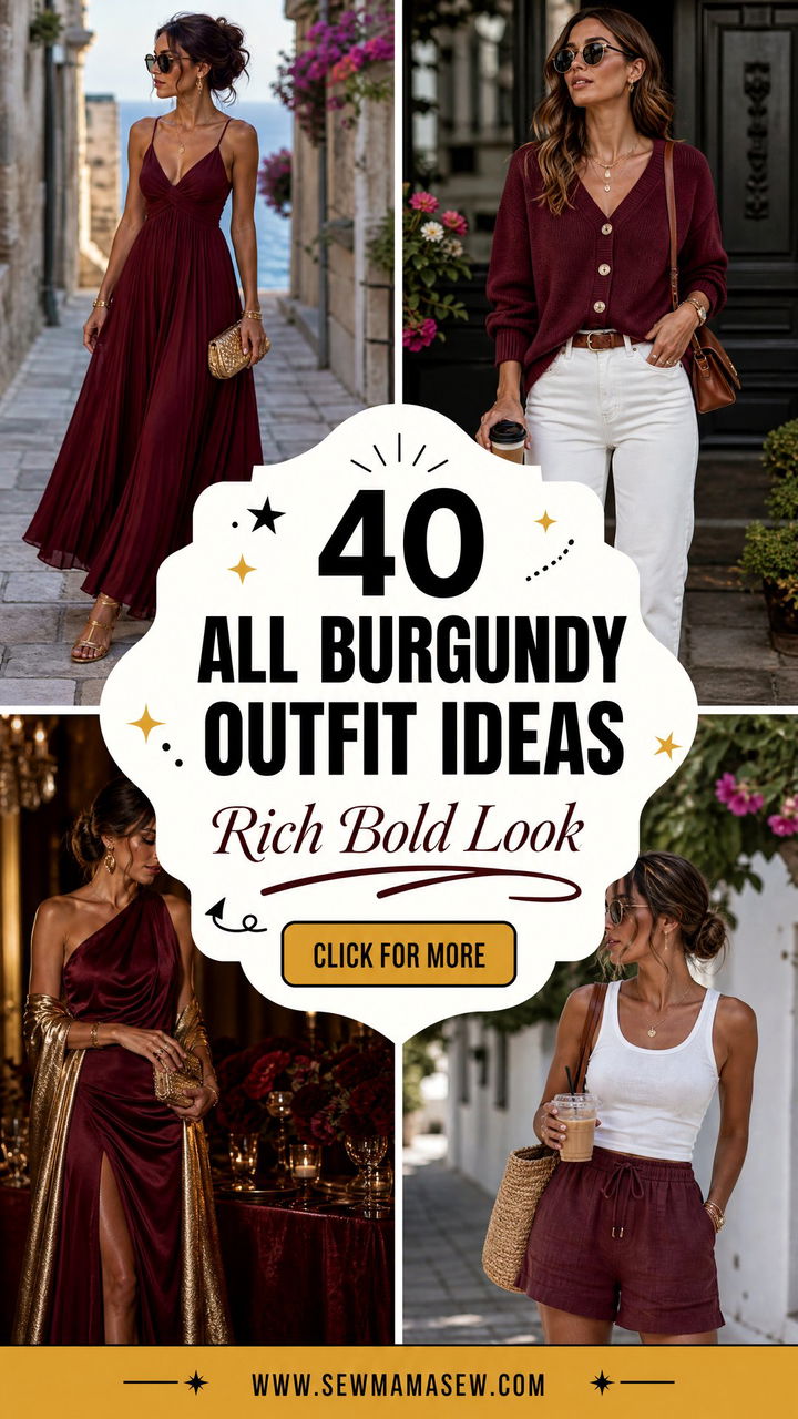40 All Burgundy Outfit Ideas for a Rich Bold Look - 40 All Burgundy Outfit Ideas for a Rich, Bold Look