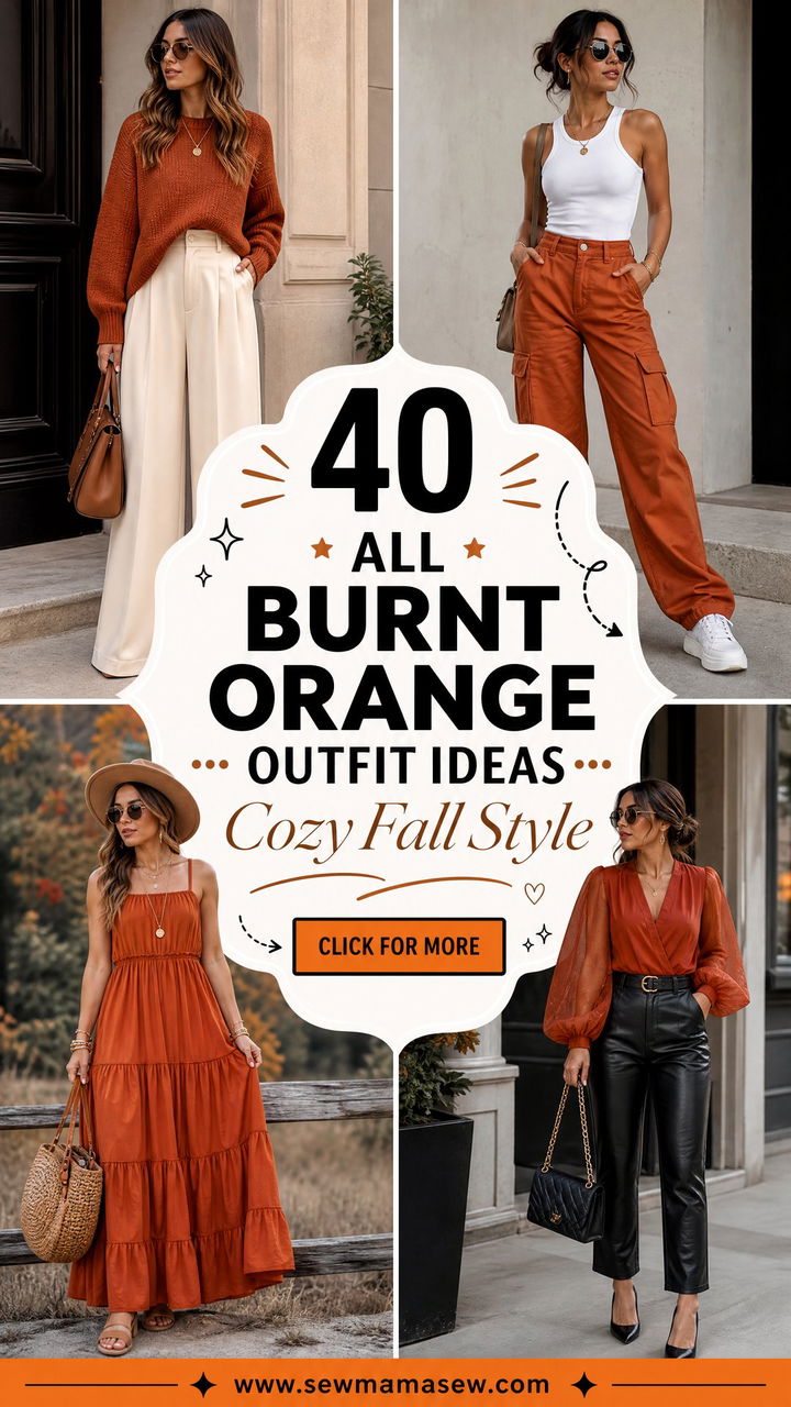 40 All Burnt Orange Outfit Ideas for Fall Style - 40 All Burnt Orange Outfit Ideas for Fall Style