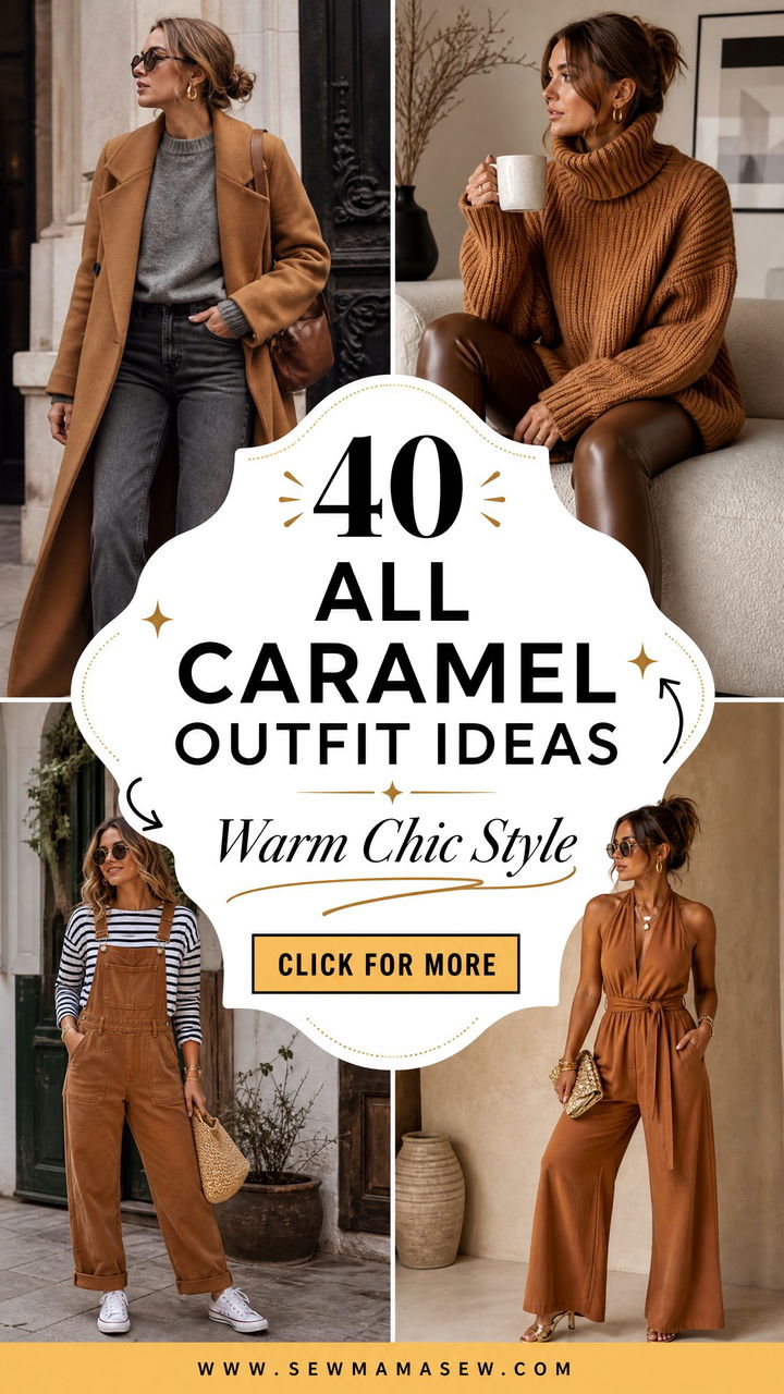 40 All Caramel Outfit Ideas for a Warm Chic Style - 40 All Caramel Outfit Ideas for a Warm, Chic Style