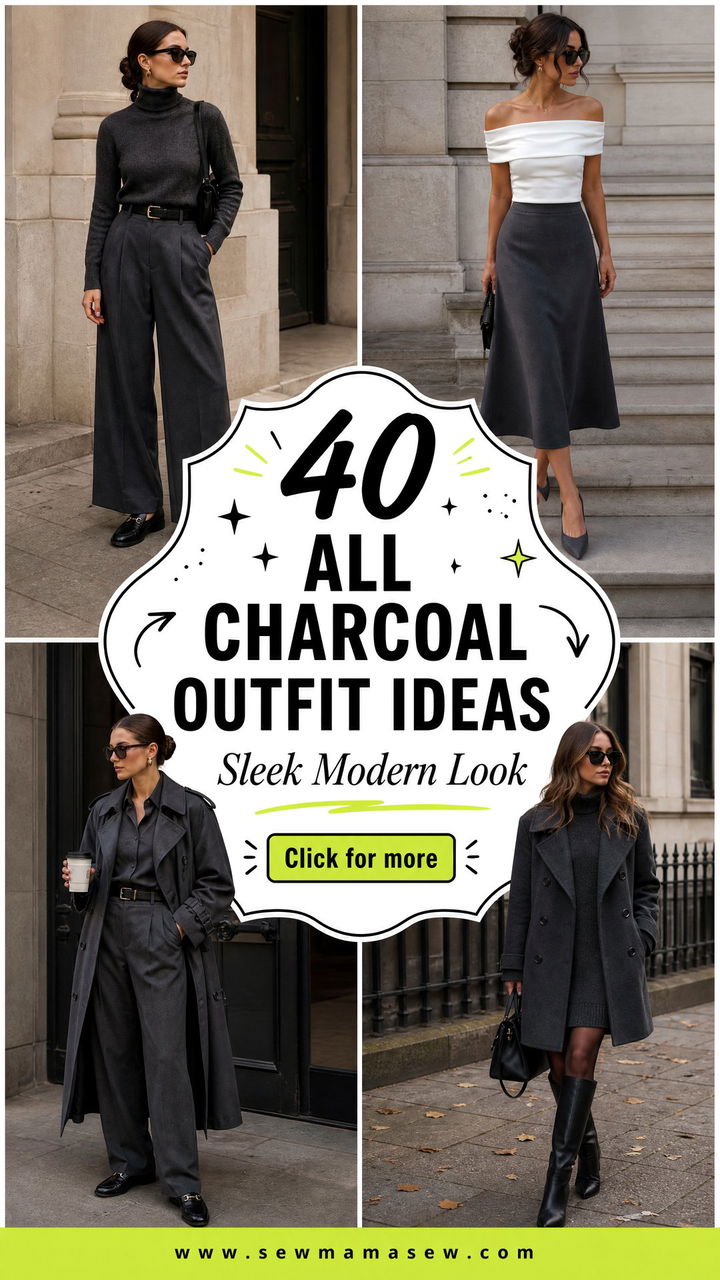 40 All Charcoal Outfit Ideas for a Sleek Modern Look - 40 All Charcoal Outfit Ideas for a Sleek, Modern Look