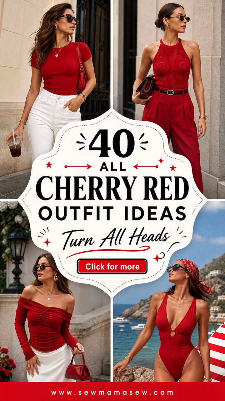 40 All Cherry Red Outfit Ideas to Turn Heads - 40 All Cherry Red Outfit Ideas to Turn Heads