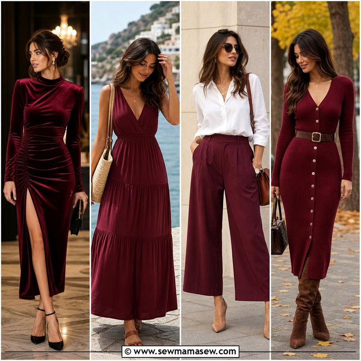 40 All Claret Outfit Ideas for a Bold, Elegant Look