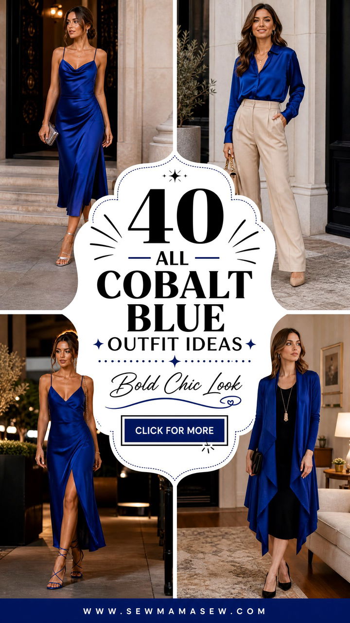 40 All Cobalt Blue Outfit Ideas for a Bold Chic Look - 40 All Cobalt Blue Outfit Ideas for a Bold Chic Look