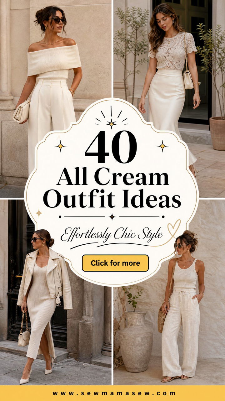 40 All Cream Outfit Ideas for an Effortlessly Chic Look - 40 All Cream Outfit Ideas for an Effortlessly Chic Look