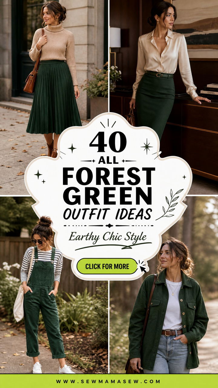 40 All Forest Green Outfit Ideas for a Chic Look - 40 All Forest Green Outfit Ideas for a Chic Look