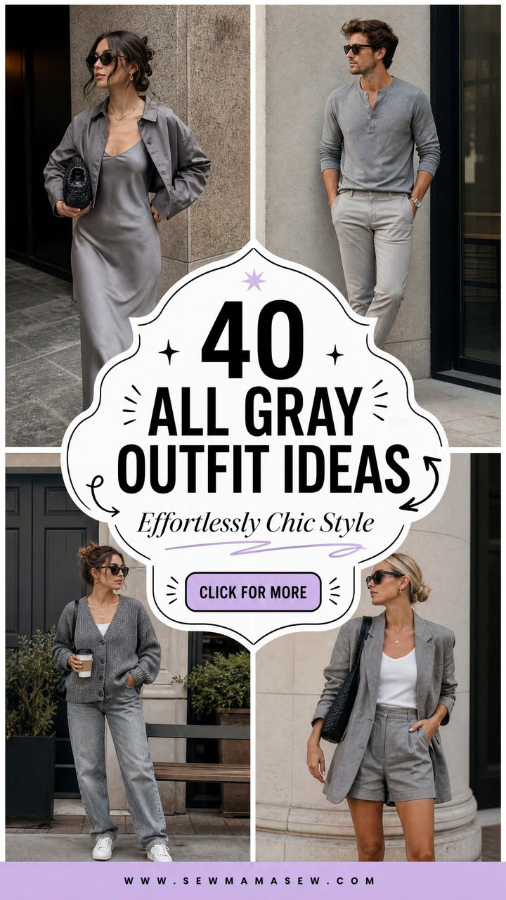 40 All Gray Outfit Ideas for an Effortlessly Chic Look - 40 All Gray Outfit Ideas for an Effortlessly Chic Look