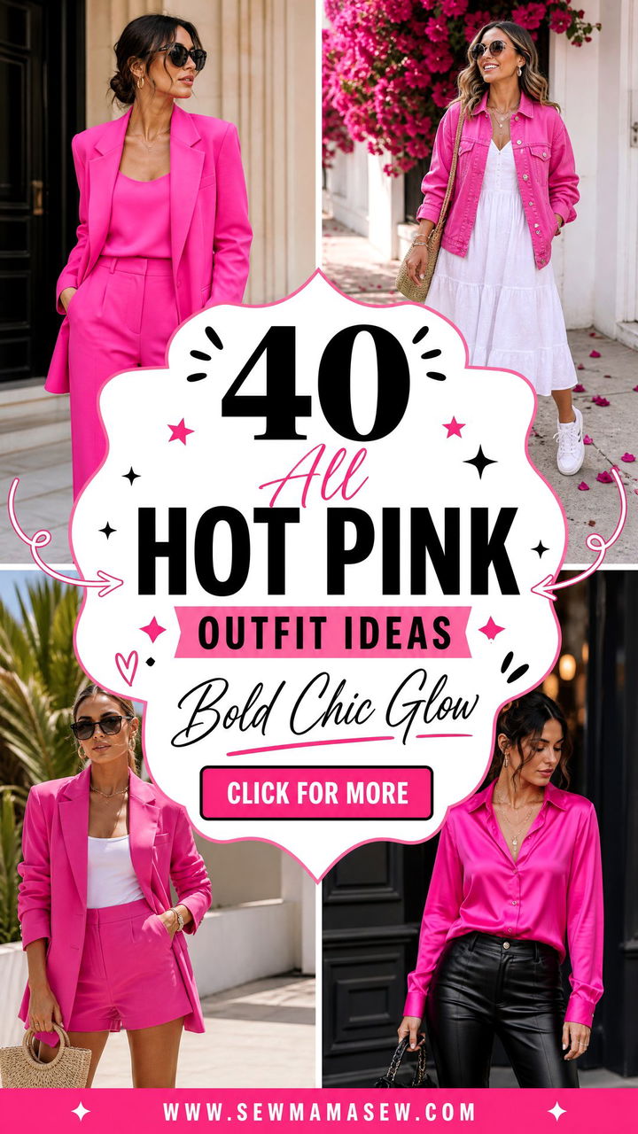 40 All Hot Pink Outfit Ideas for a Bold Chic Look - 40 All Hot Pink Outfit Ideas for a Bold Chic Look