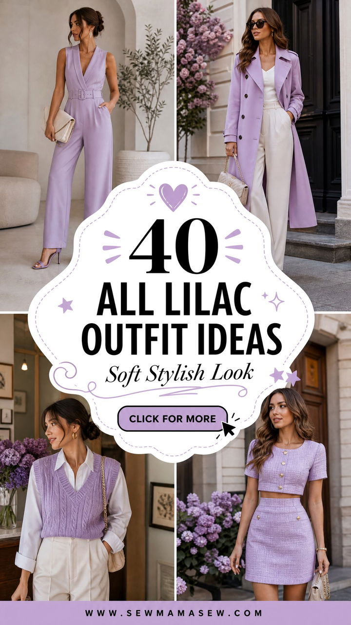 40 All Lilac Outfit Ideas for a Soft Stylish Look - 40 All Lilac Outfit Ideas for a Soft, Stylish Look