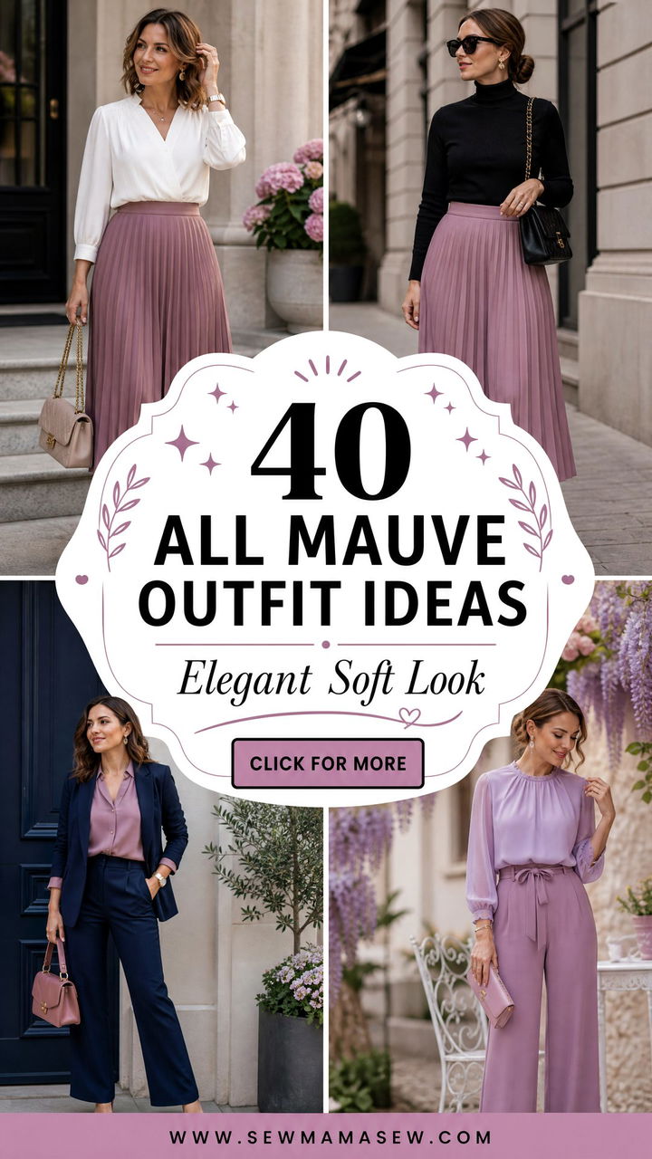 40 All Mauve Outfit Ideas for an Elegant Soft Look - 40 All Mauve Outfit Ideas for an Elegant, Soft Look