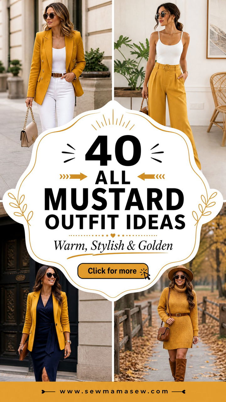 40 All Mustard Outfit Ideas for a Warm Stylish Look - 40 All Mustard Outfit Ideas for a Warm Stylish Look