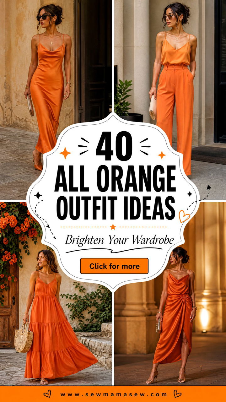40 All Orange Outfit Ideas to Brighten Your Wardrobe - 40 All Orange Outfit Ideas to Brighten Your Wardrobe