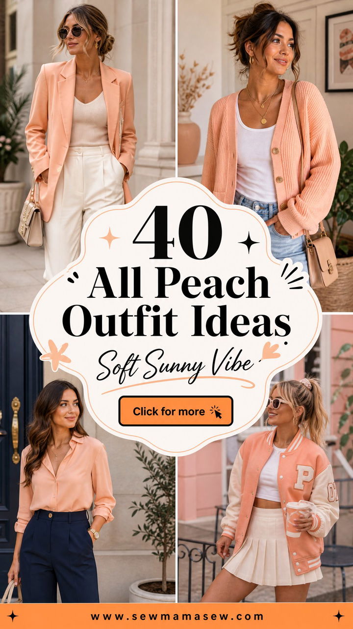 40 All Peach Outfit Ideas for a Soft Sunny Vibe - 40 All Peach Outfit Ideas for a Soft, Sunny Vibe