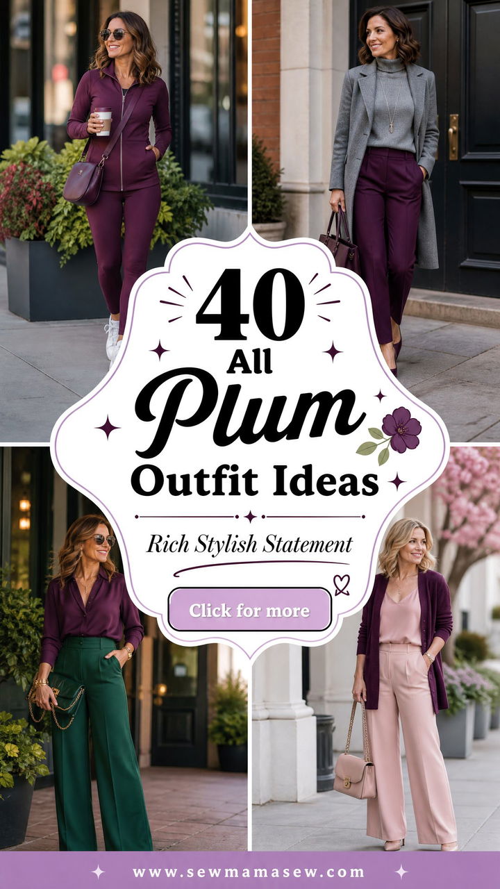 40 All Plum Outfit Ideas for a Rich Stylish Statement - 40 All Plum Outfit Ideas for a Rich, Stylish Statement