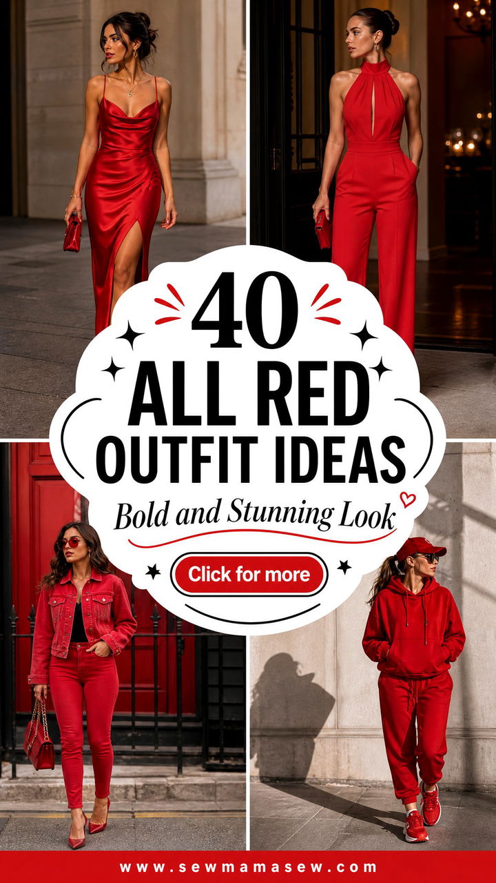 40 All Red Outfit Ideas for a Bold and Stunning Look - 40 All Red Outfit Ideas for a Bold and Stunning Look