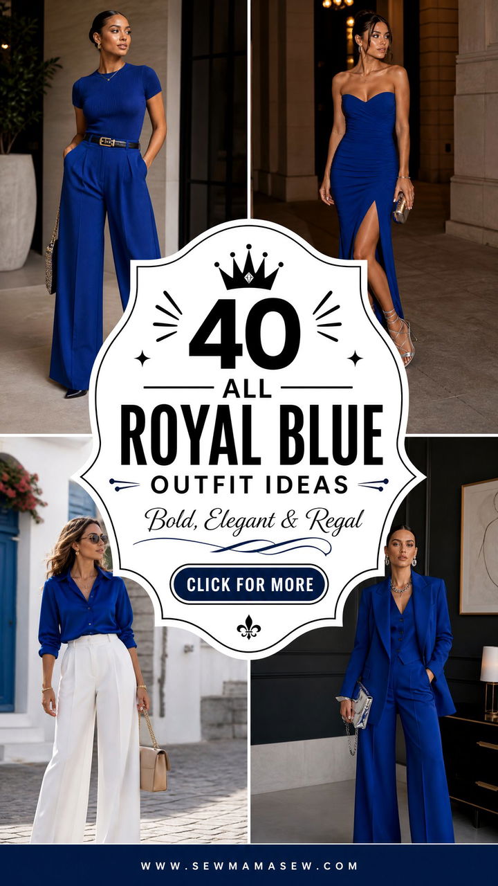40 All Royal Blue Outfit Ideas for a Bold Elegant Look - 40 All Royal Blue Outfit Ideas for a Bold Elegant Look