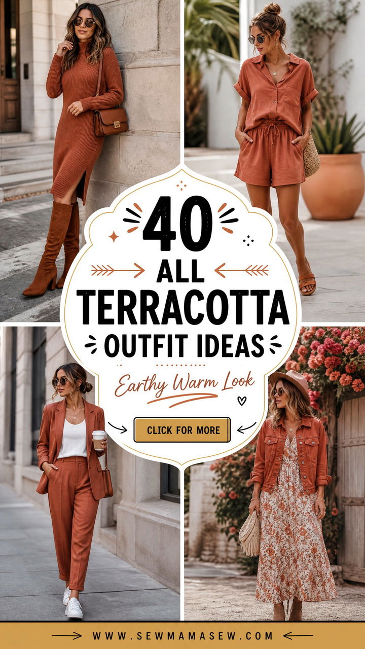40 All Terracotta Outfit Ideas for an Earthy Warm Look - 40 All Terracotta Outfit Ideas for an Earthy Warm Look