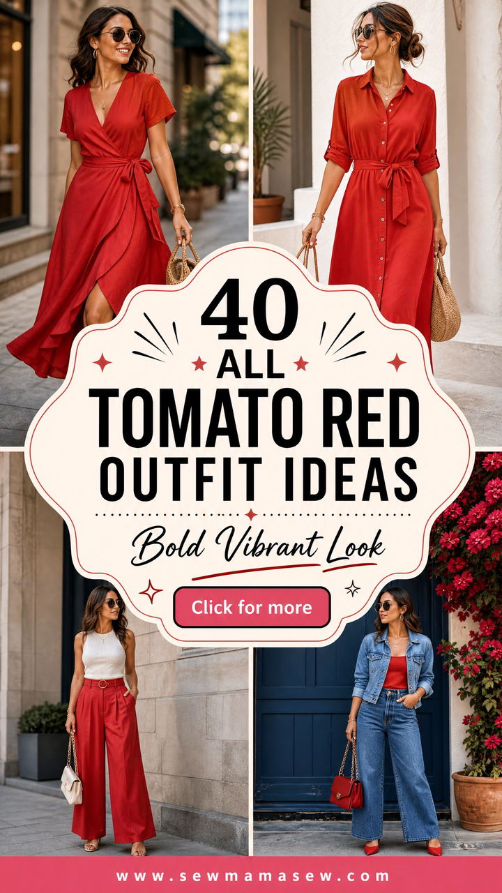 40 All Tomato Red Outfit Ideas for a Bold Vibrant Look - 40 All Tomato Red Outfit Ideas for a Bold Vibrant Look