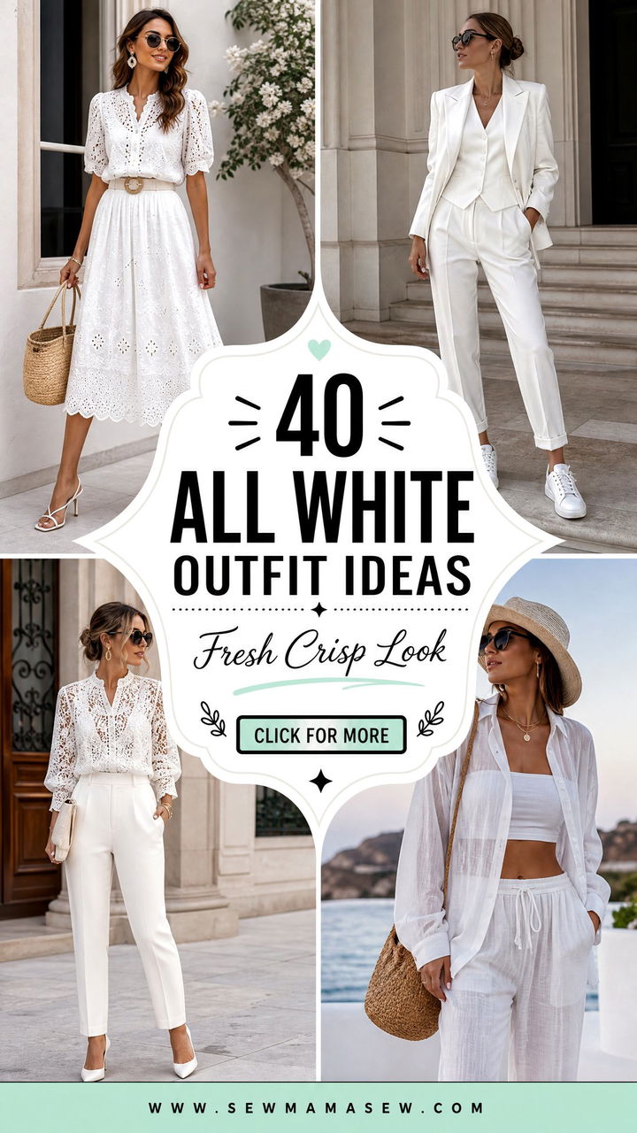 40 All White Outfit Ideas for a Fresh Crisp Look - 40 All White Outfit Ideas for a Fresh Crisp Look