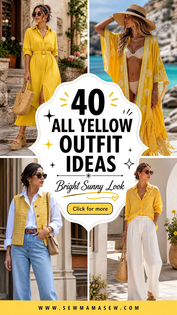 40 All Yellow Outfit Ideas for a Bright Sunny Look - 40 All Yellow Outfit Ideas for a Bright Sunny Look