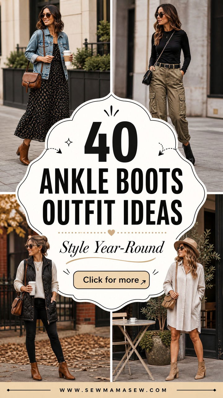 40 Ankle Boots Outfit Ideas to Style Year-Round - 40 Ankle Boots Outfit Ideas to Style Year-Round
