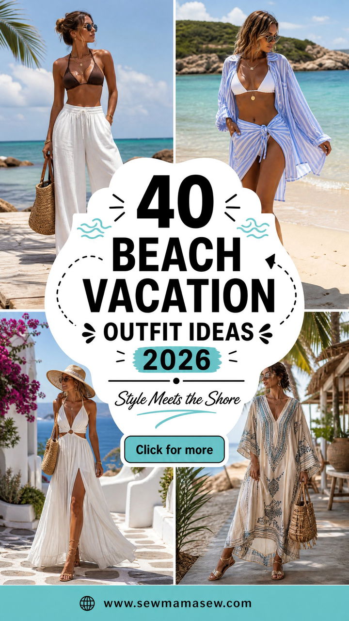 40 Beach Vacation Outfit Ideas 2026 for Stylish Trips - 40 Beach Vacation Outfit Ideas 2026 for Stylish Trips