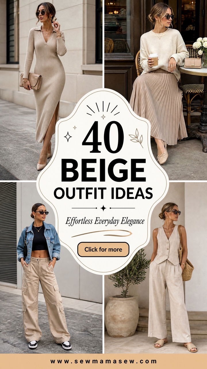 40 Beige Outfit Ideas for Effortless Everyday Elegance - 40 Beige Outfit Ideas for Effortless Everyday Elegance