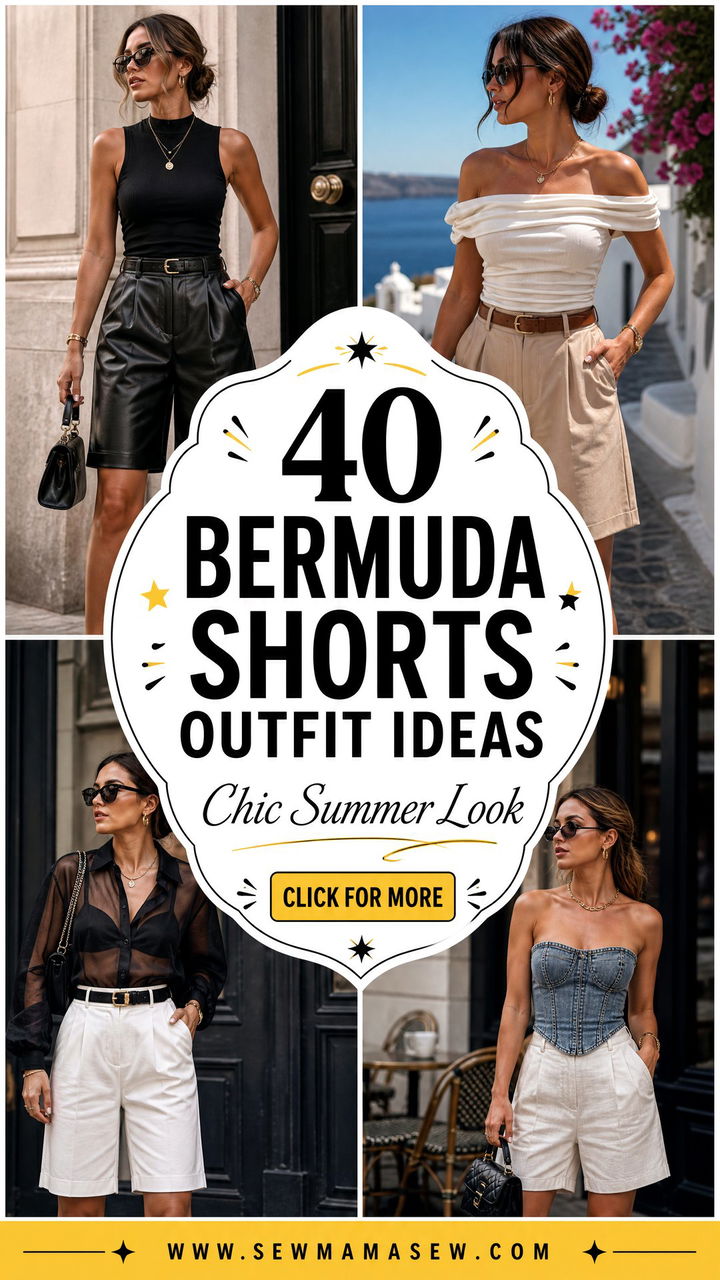 40 Bermuda Shorts Outfit Ideas for a Chic Summer Look - 40 Bermuda Shorts Outfit Ideas for a Chic Summer Look