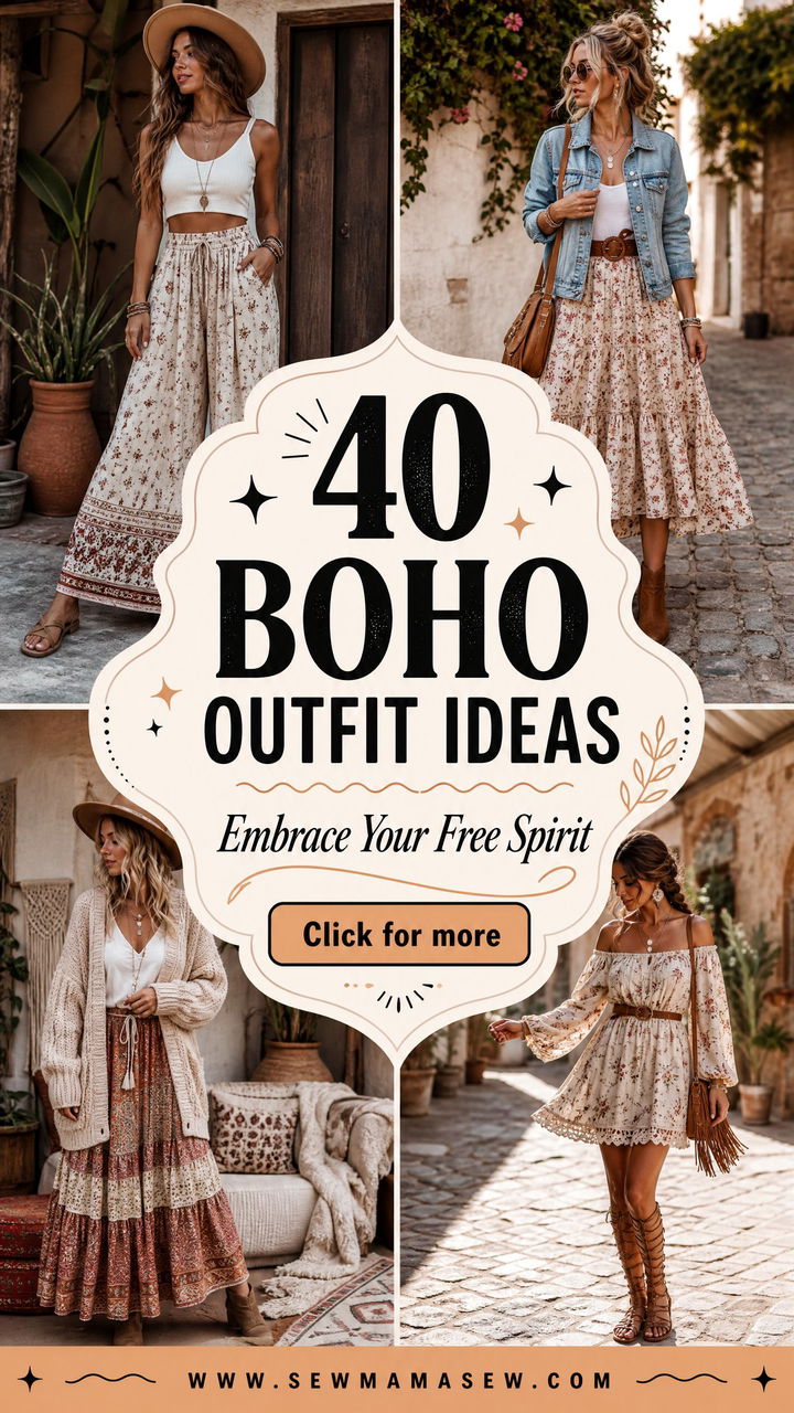 40 Boho Outfit Ideas to Inspire Your Free-Spirit Style - 40 Boho Outfit Ideas to Inspire Your Free-Spirit Style