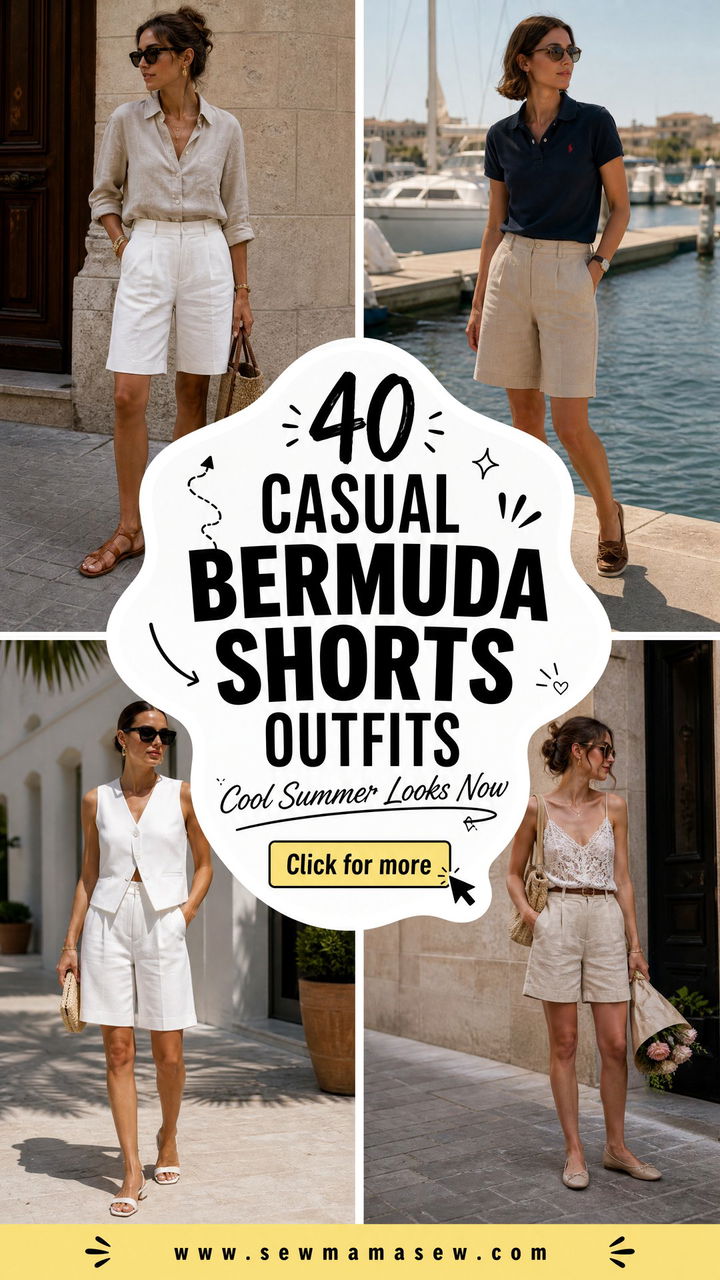 40 Casual Bermuda Shorts Outfits for a Cool Summer Look - 40 Casual Bermuda Shorts Outfits for a Cool Summer Look