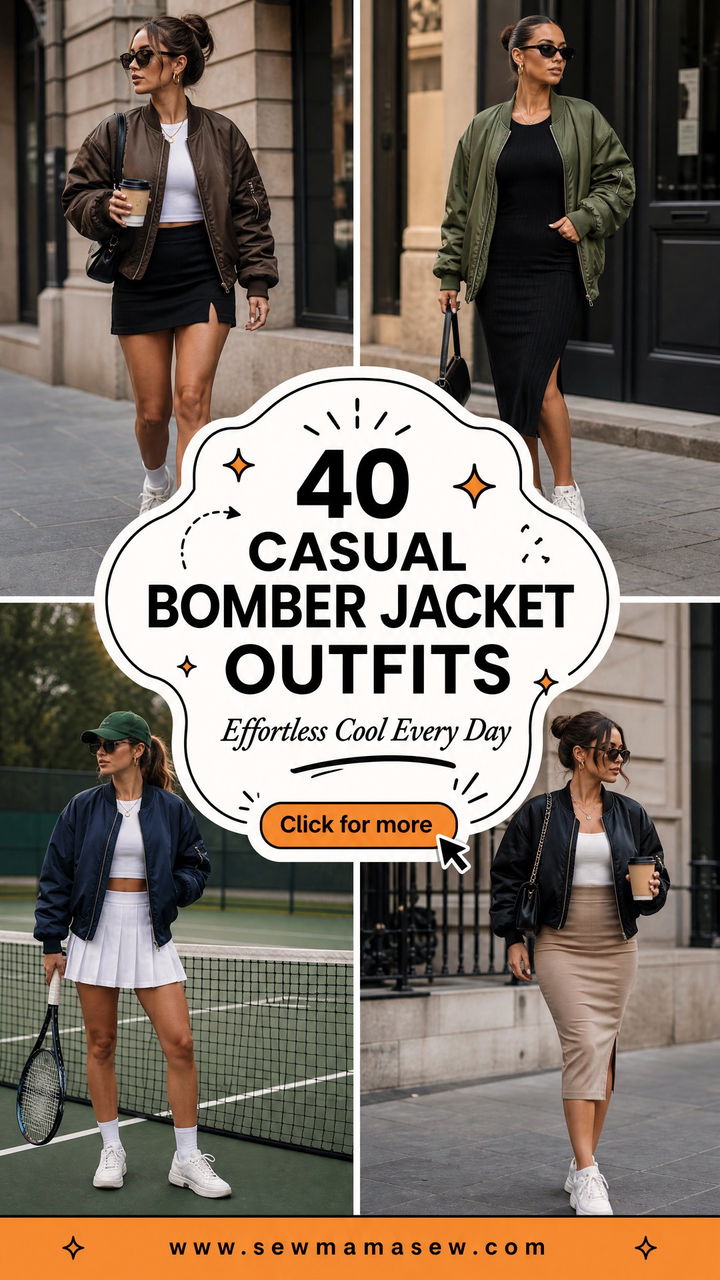 40 Casual Bomber Jacket Outfits for Effortless Cool Style - 40 Casual Bomber Jacket Outfits for Effortless Cool Style