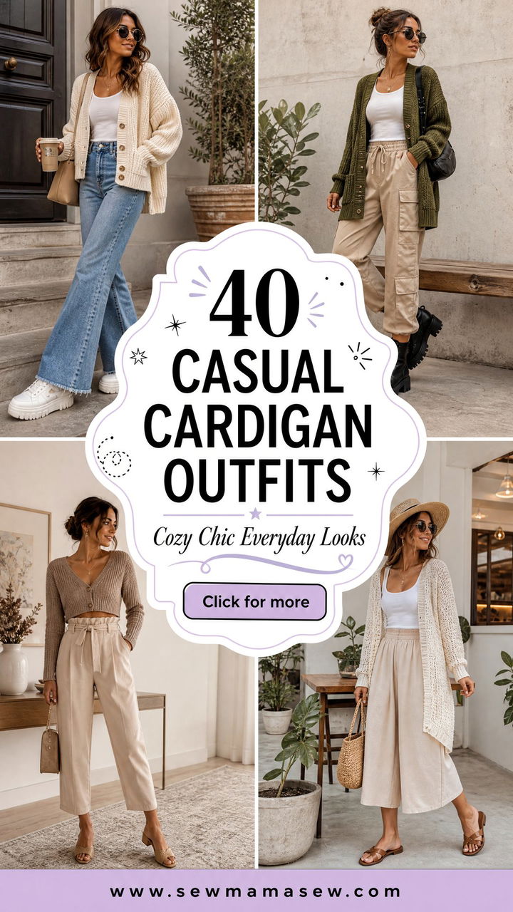 40 Casual Cardigan Outfits for Cozy and Chic Everyday Style - 40 Casual Cardigan Outfits for Cozy and Chic Everyday Style