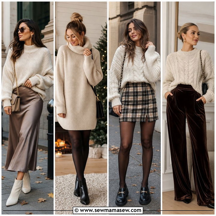 40 Casual Chunky Sweater Outfits for Cozy Winter Style