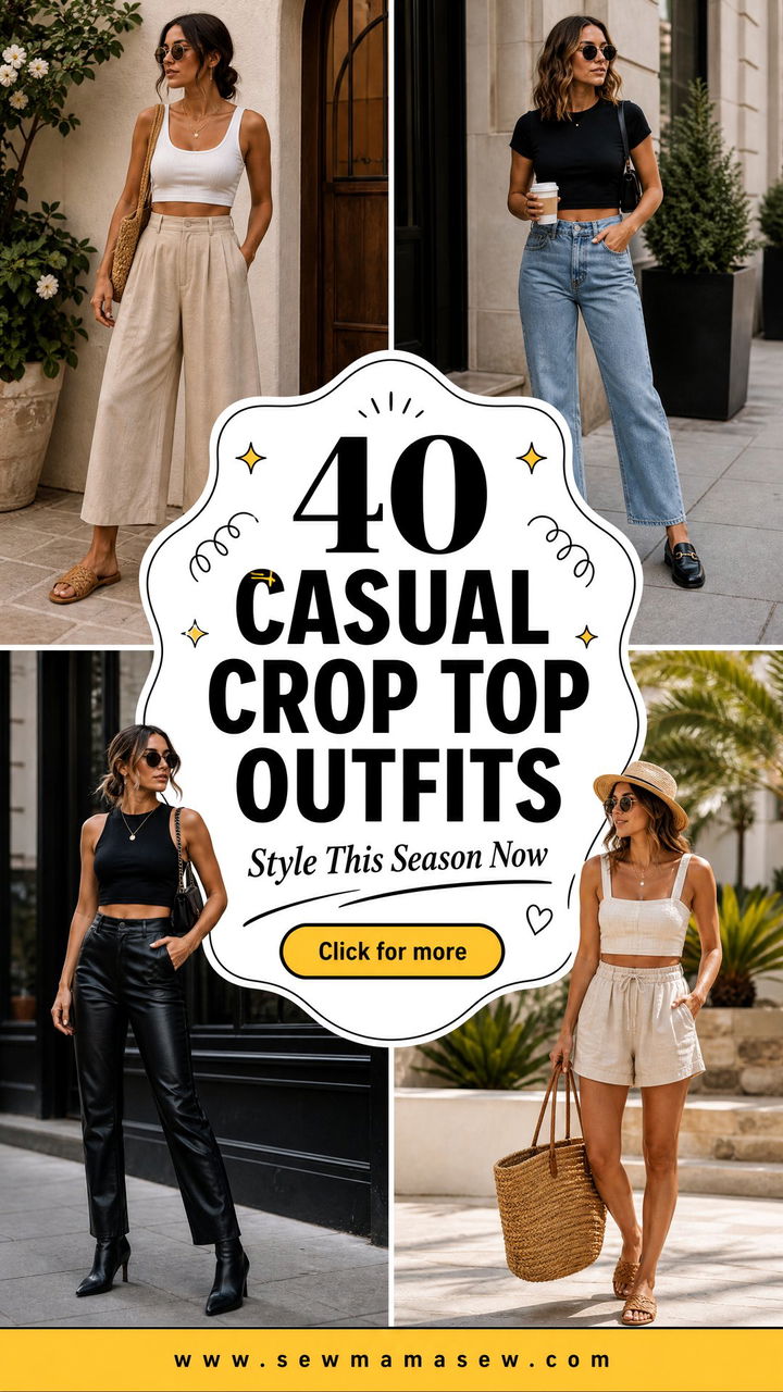 40 Casual Crop Top Outfits to Style This Season - 40 Casual Crop Top Outfits to Style This Season