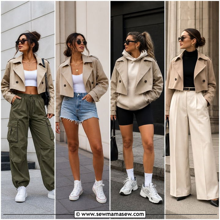 40 Casual Cropped Trench Outfits for Effortless Style