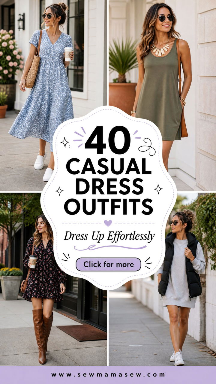 40 Casual Dress Outfits for Effortless Daily Style - 40 Casual Dress Outfits for Effortless Daily Style