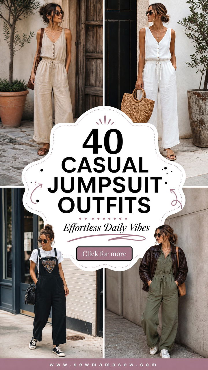 40 Casual Jumpsuit Outfits for Effortless Daily Style - 40 Casual Jumpsuit Outfits for Effortless Daily Style