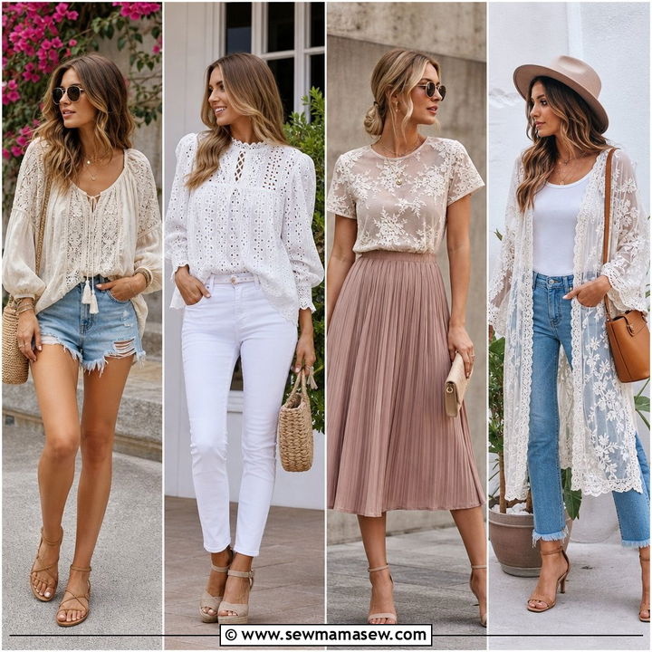 40 Casual Lace Outfits for Romantic Everyday Style