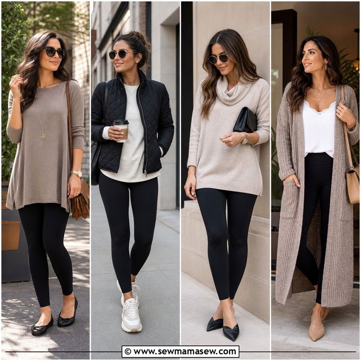 40 Casual Leggings Outfits for Comfy, Chic Style