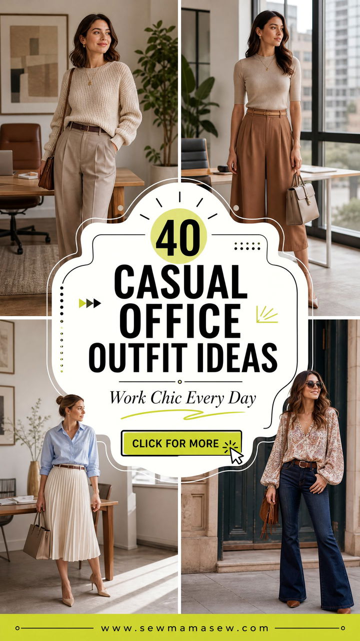 40 Casual Office Outfit Ideas for a Stylish Workday - 40 Casual Office Outfit Ideas for a Stylish Workday
