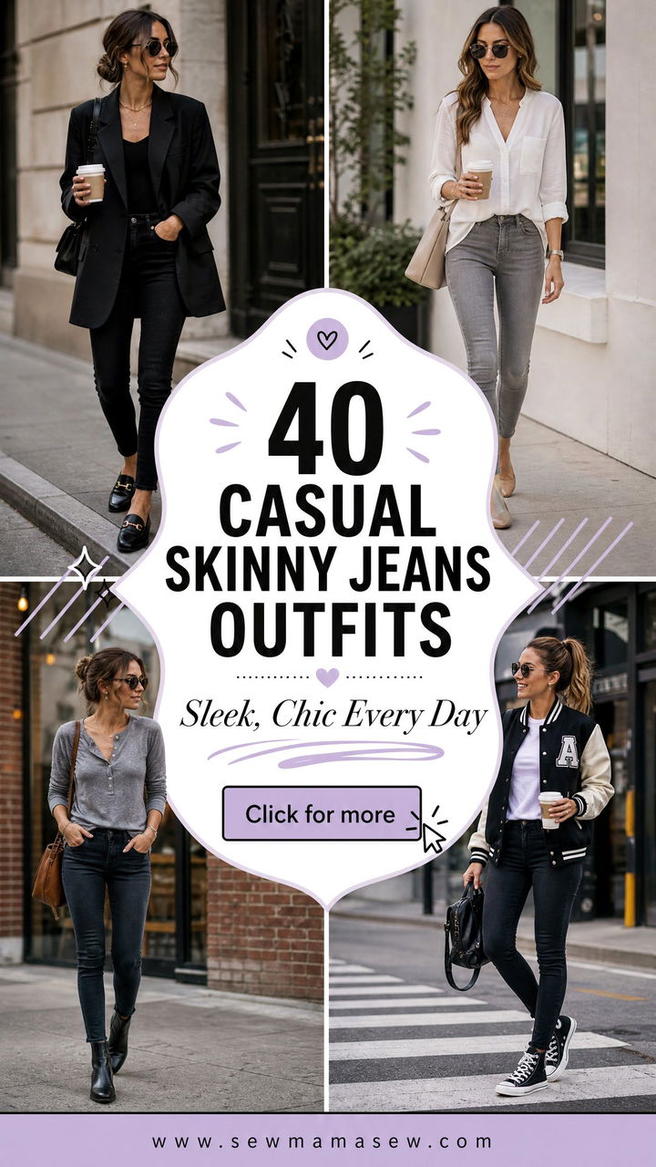 40 Casual Skinny Jeans Outfits for Everyday Chic Style - 40 Casual Skinny Jeans Outfits for Everyday Chic Style