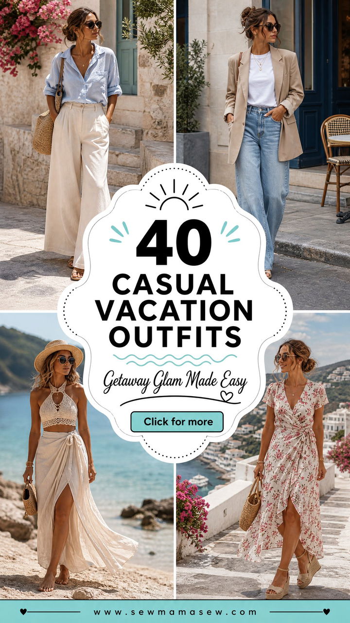 40 Casual Vacation Outfits for Easy Getaway Style - 40 Casual Vacation Outfits for Easy Getaway Style