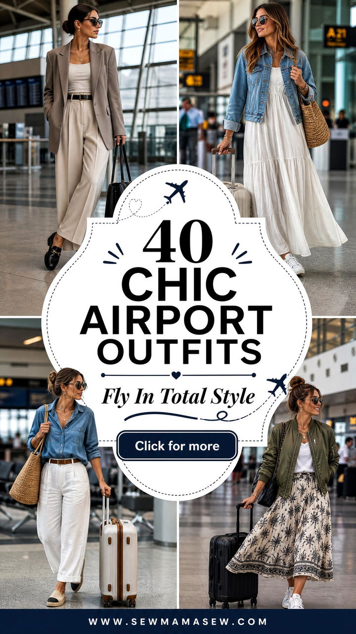 40 Chic Airport Outfits for Stylish Travel Days - 40 Chic Airport Outfits for Stylish Travel Days