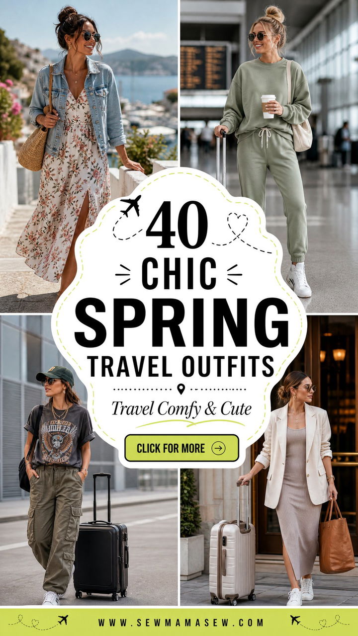 40 Chic Spring Travel Outfits for Comfy Adventures - 40 Chic Spring Travel Outfits for Comfy Adventures